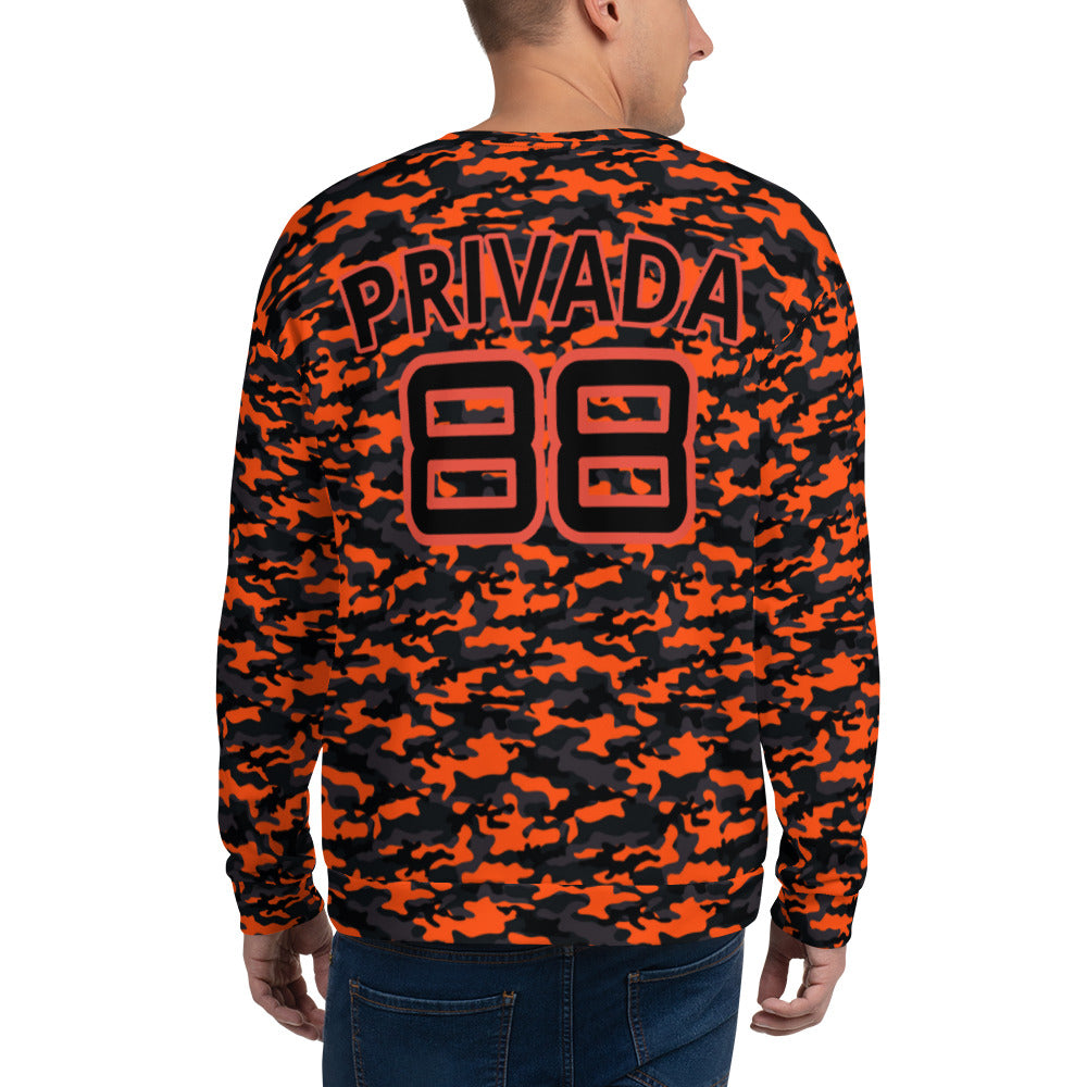 Black and Orange camo Sweatshirt