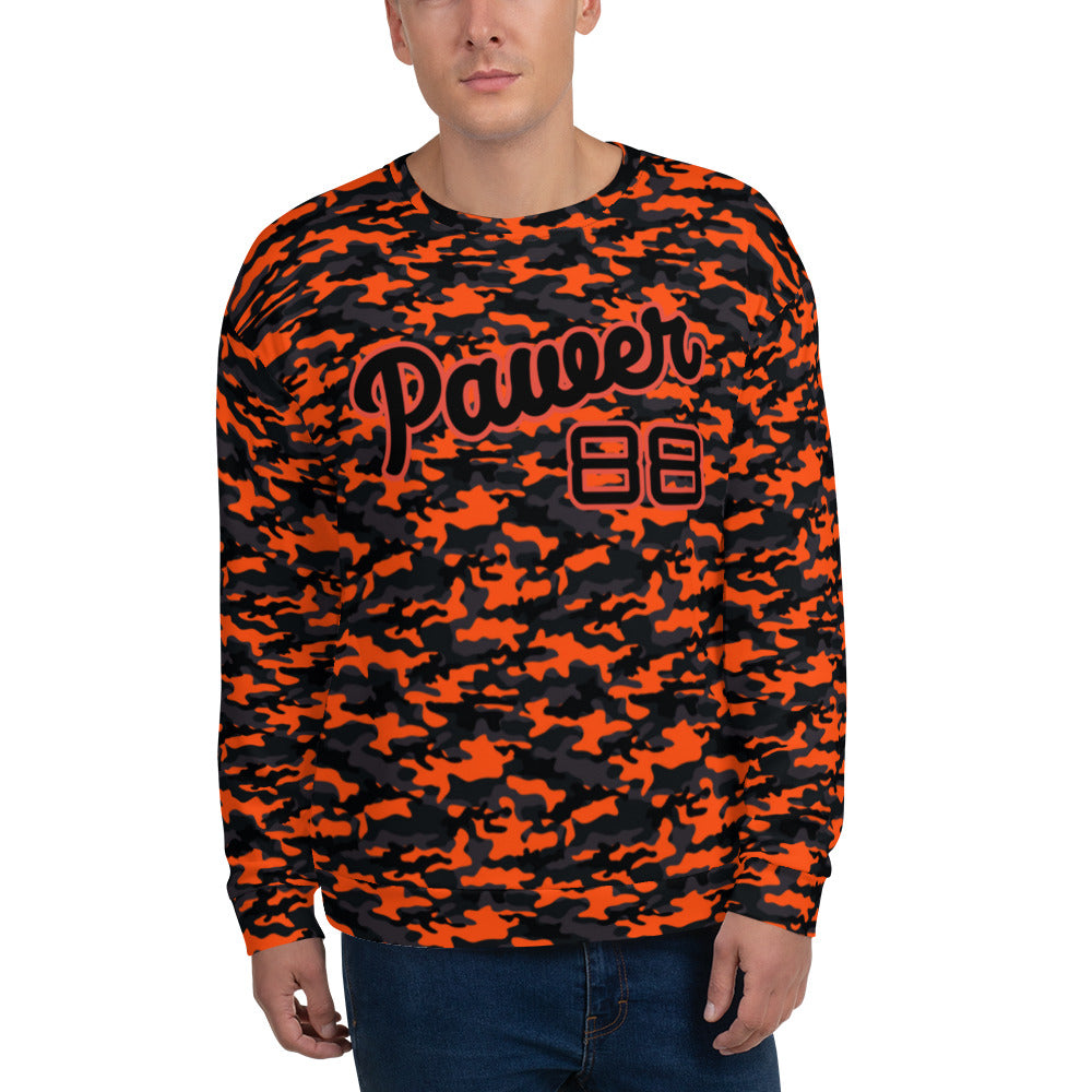 Black and Orange camo Sweatshirt