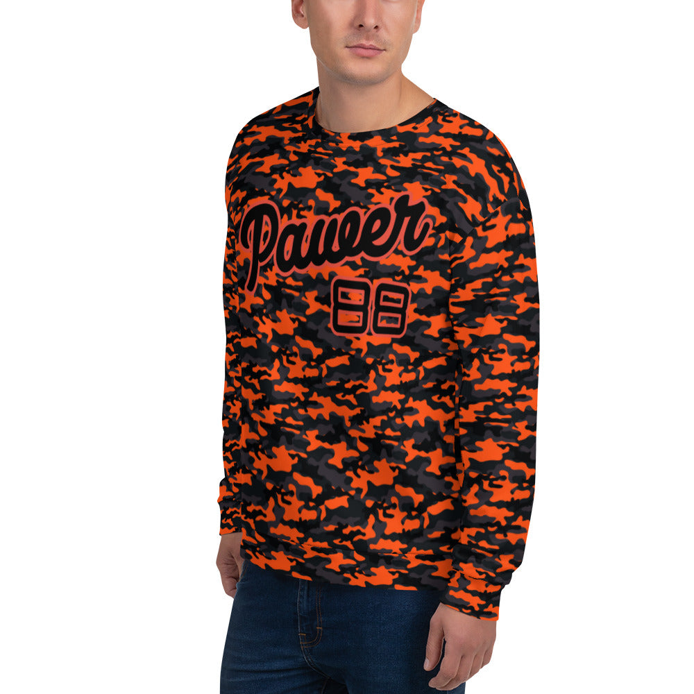 Black and Orange camo Sweatshirt