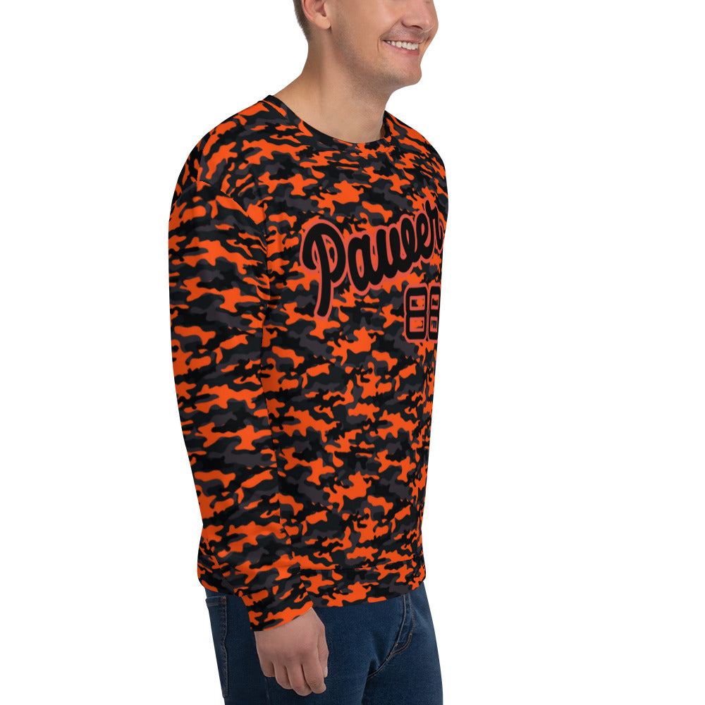 Black and Orange camo Sweatshirt